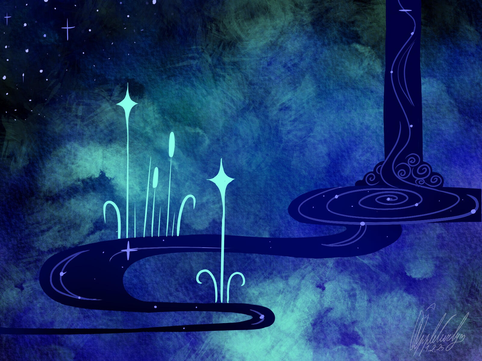 The nightsky river The nightsky river